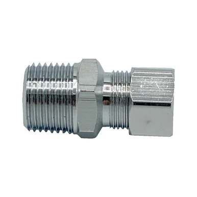 1/2" Male Chrome Plated Flex Adapter (Lead-Free)