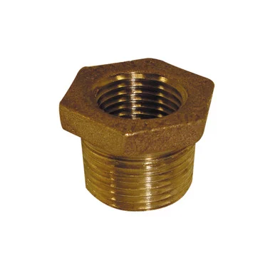 1/4" MPT X 1/8" FPT Bronze Hex Bushing- Lead Free