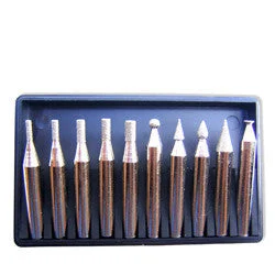 1/4" Shank Mini High Speed Diamond Ball End Grinding Bit Set