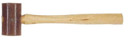 1" Diameter Rawhide Leather Mallet Hammer