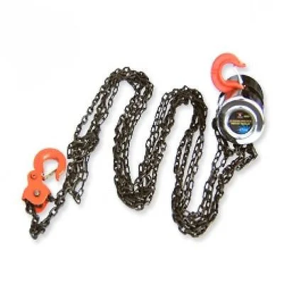 1 Ton Overhead Chrome Engine Equipment Chain Hoist Lift Fall