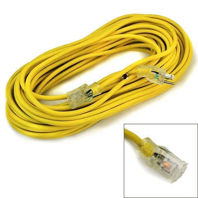 100 Foot Long 14-3 Electric Electrical Extension Power Cord 110 - 120 V Volts