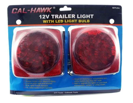 12V Trailer Light w/ LED Light Bulb