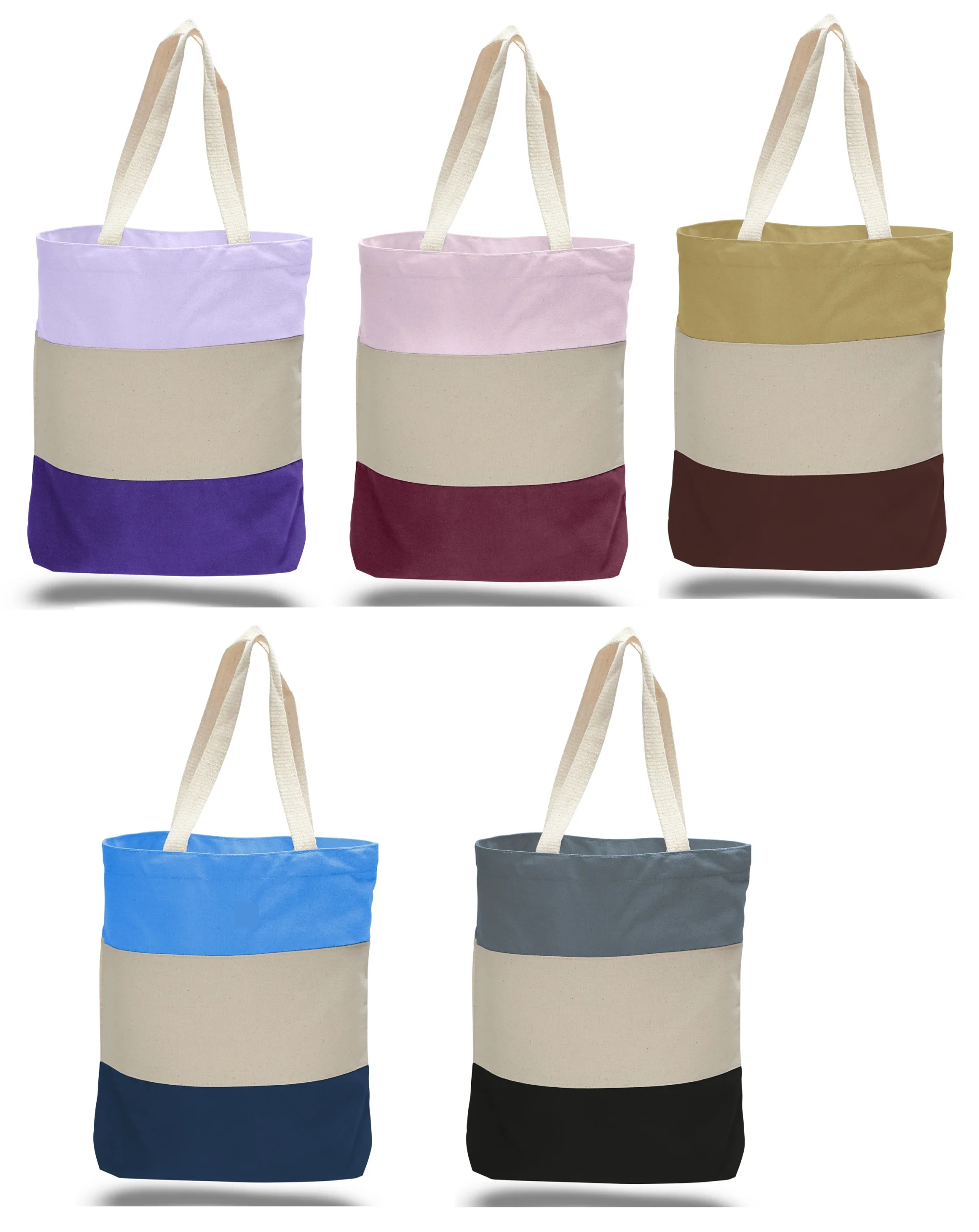 15" Canvas Professional Tote Bags w/ Bottom Gusset