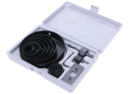 16 Piece Large Hole Saw Drill Bit Kit for Wood Abs PVC Cutting Drilling Holesaw Set