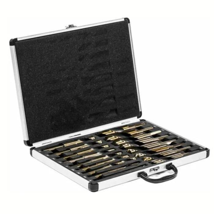 17 Piece Silver and Demming Jumbo Drill Bit Set for Steel Drilling