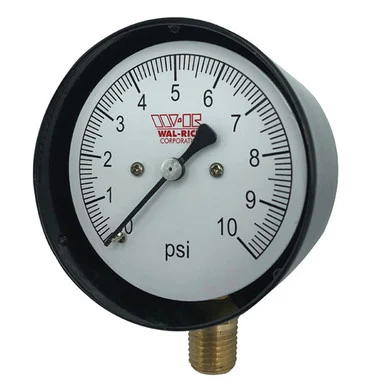 2 1/2" Diaphragm Pressure Gauge 10 PSI
