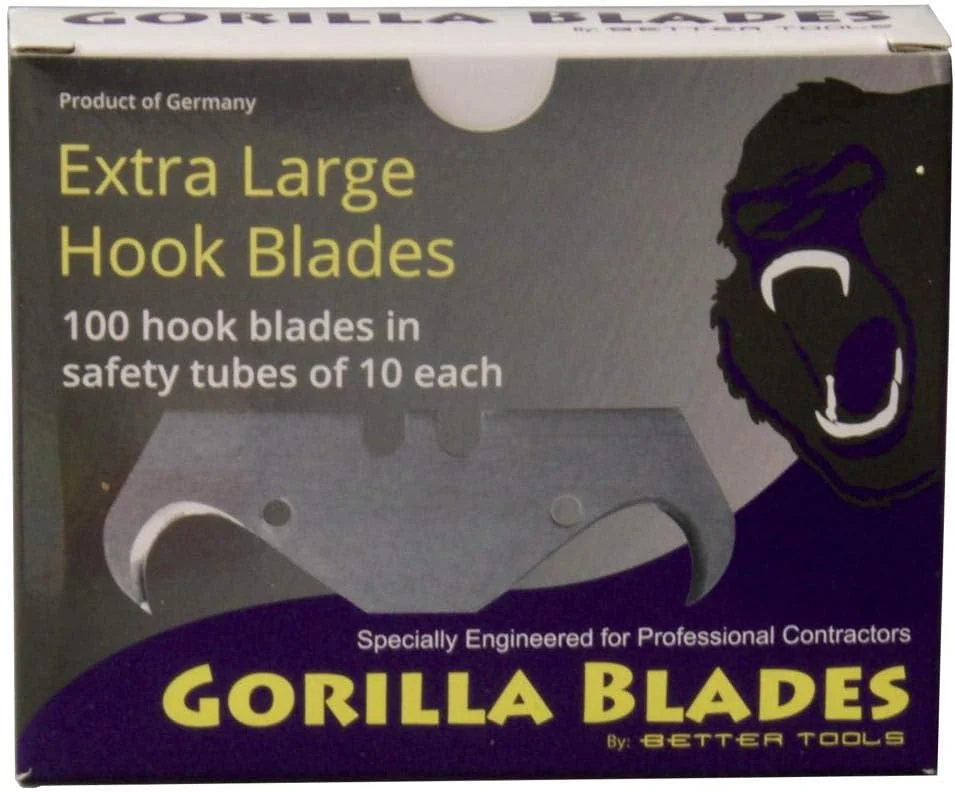 2-Notch Extra Large German Hook Blade, 10 Blades/Dispenser, 10 Dispensers/Box