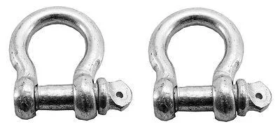 2 Pack 3/8" Steel Bow Shackle