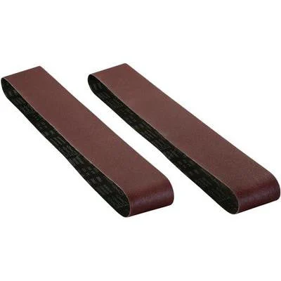 2 Piece 6" x 80" Sanding Sandpaper Belts 100 Grit Sander Aluminum Oxide