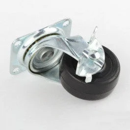 2" Replacement Swivel Rubber Caster Locking Furniture Workbench Wheel