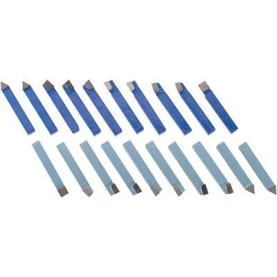 20 Piece 1/2" Carbide Tip Tipped Cutter Tool Bit Cutting Set for Metal Lathe Tooling
