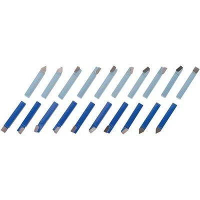 20 Piece 1/4" Carbide Tip Tipped Cutter Tool Bit Cutting Set for Metal Lathe Tooling