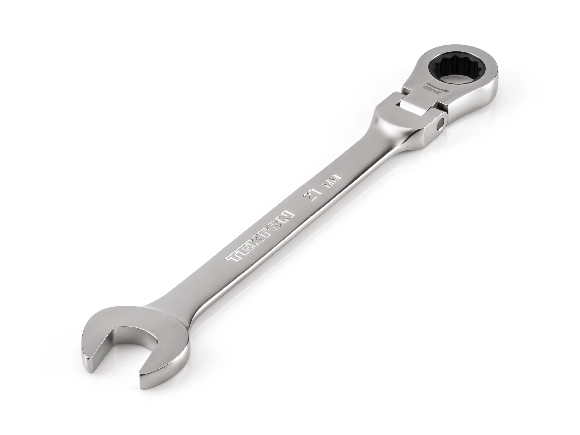 21 mm Flex Head 12-Point Ratcheting Combination Wrench