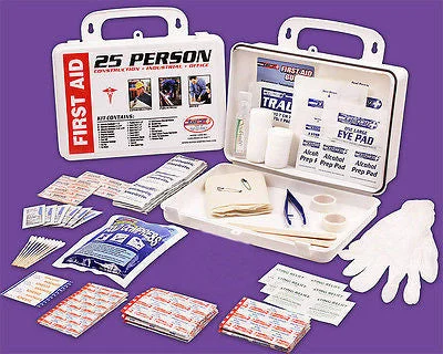25 Person Wall Mount Emergency First Aid Safety Kit