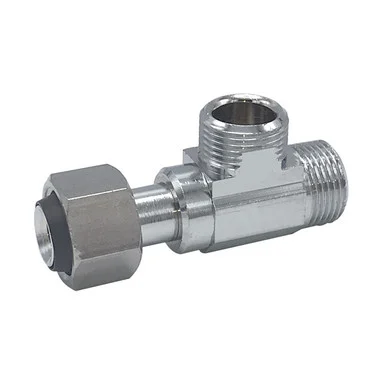3/8" X 3/8" X 3/8" Chrome-Plated Retroadapter - Lead-Free