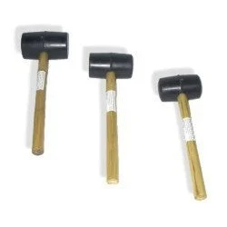 3 Piece Rubber Mallet Soft Hammer Tool Set