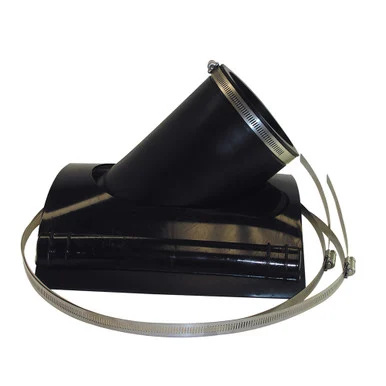 4" Flexible Saddle Wye w/ S.S. Series 300 Clamps