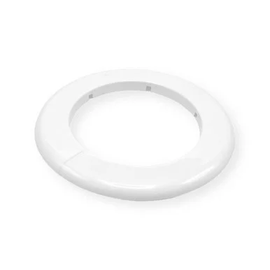 4" IP White Plastic Floor & Ceiling Plate