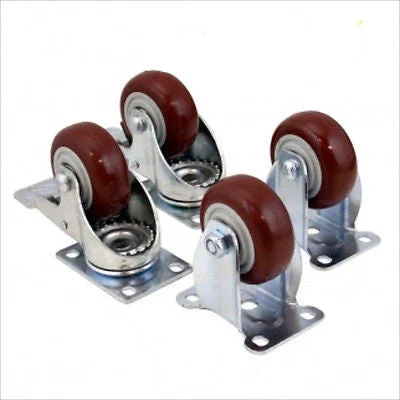 4 Pack of 3" Caster Wheel Set