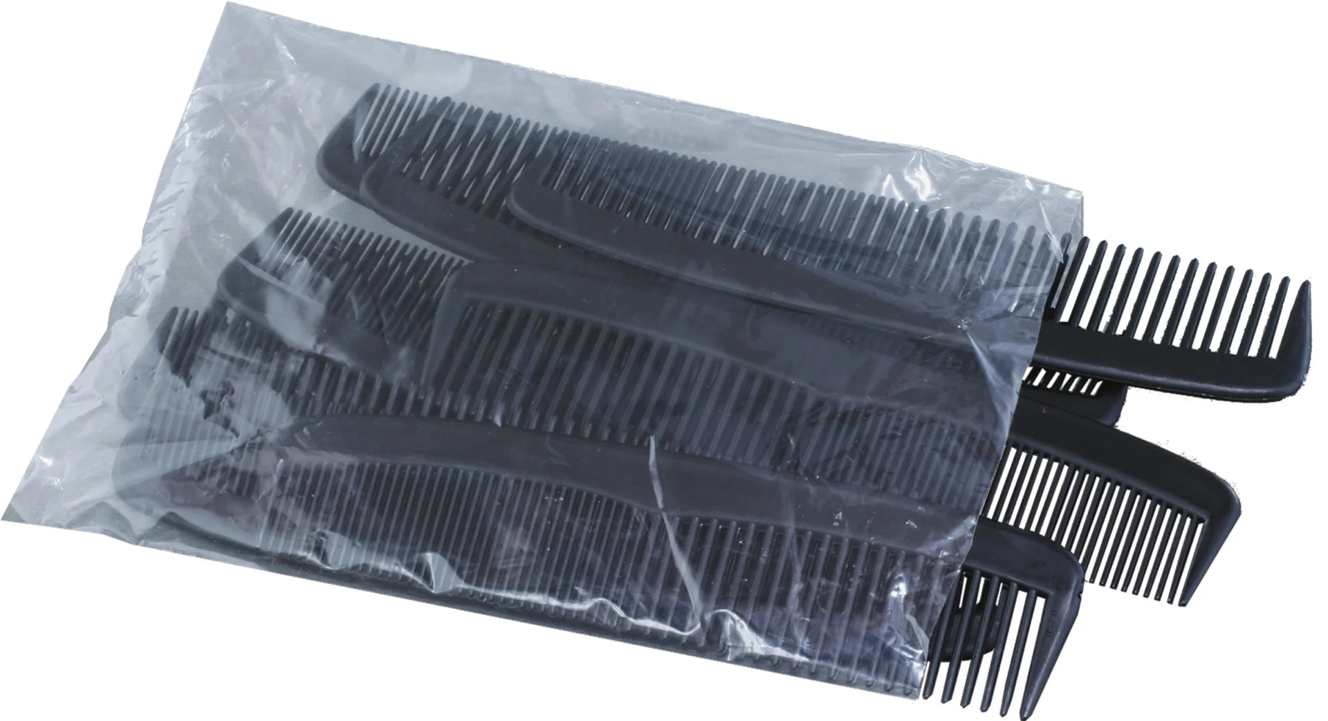 5" Black Combs (12 per Polybag)