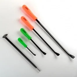 5 Piece Mechanic's Prying Steel Metal Pry Bar Tool Set Kit