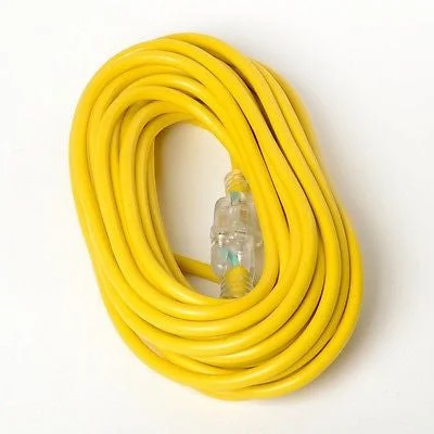 50 Foot Long 12-3 Electric Electrical Extension Power Cord 12 Gauge Guage