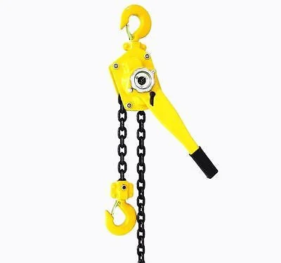 6 Ton Hand Lever Chain Block Hoist Come A Long Ratchet Winch Lift Ratcheting