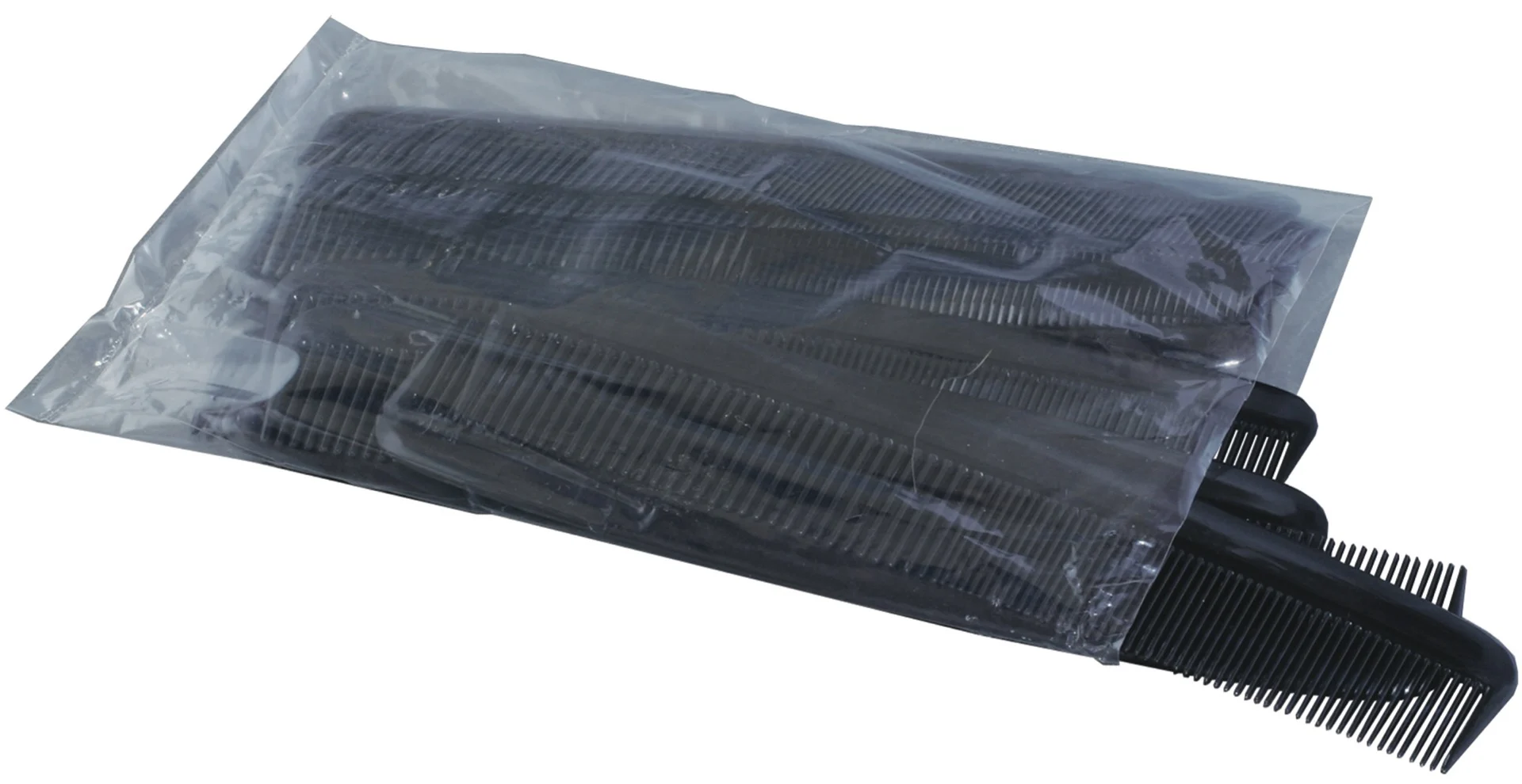 7" Black Combs (12 per Polybag)
