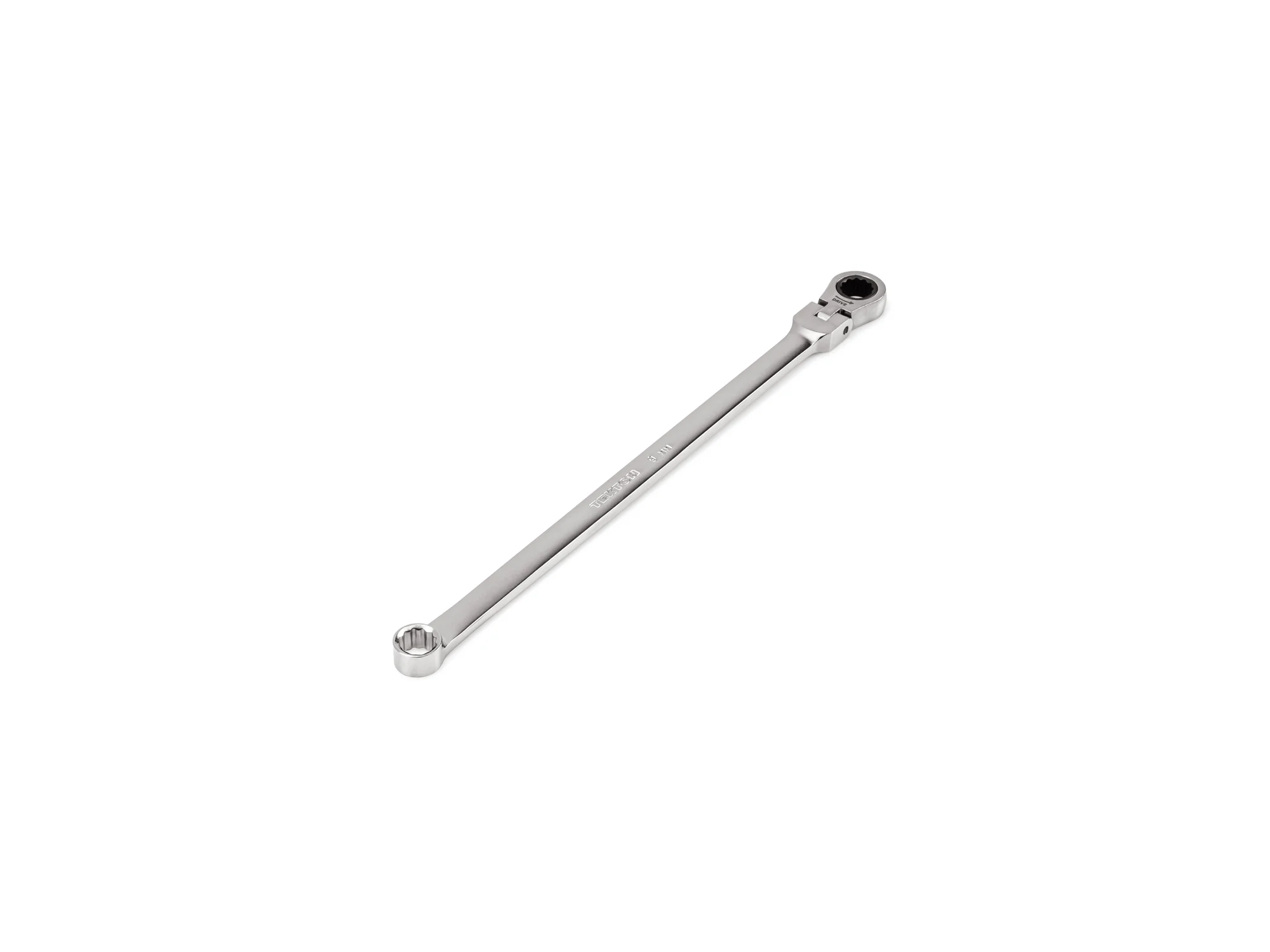 9 mm Long Fixed/Flex Head 12-Point Ratcheting Box End Wrench