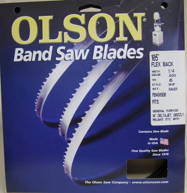 Olson FB14505DB 105" Band Saw Blade 1/4" x .025" 6 TPI Style Skip