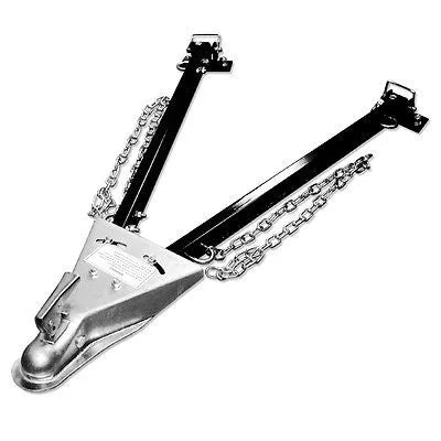 Adjustable Steel Tow Hitch Bar for Towing Cars Trucks Vehicles Bumper Mount