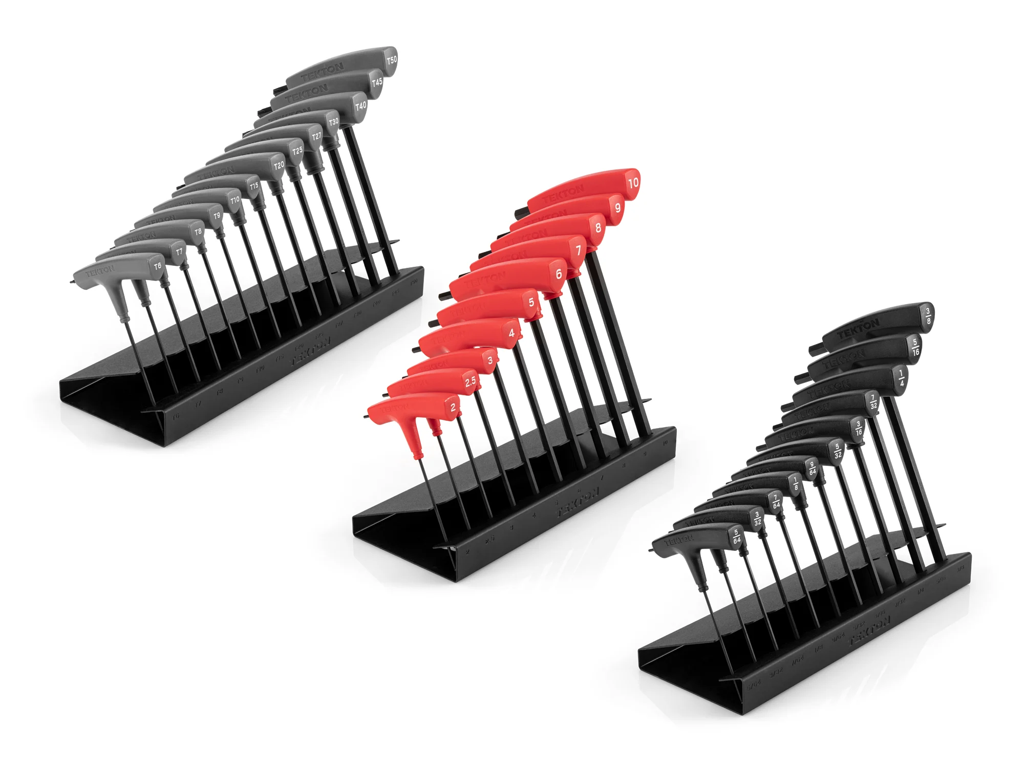 Ball End Hex and Star T-Handle Key Set with Stands (34-Piece)