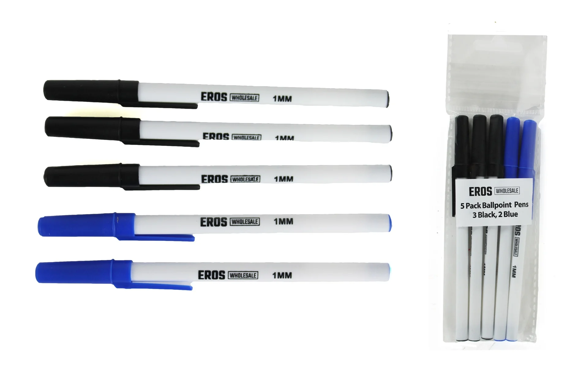 Ballpoint Pens - 5-Pack