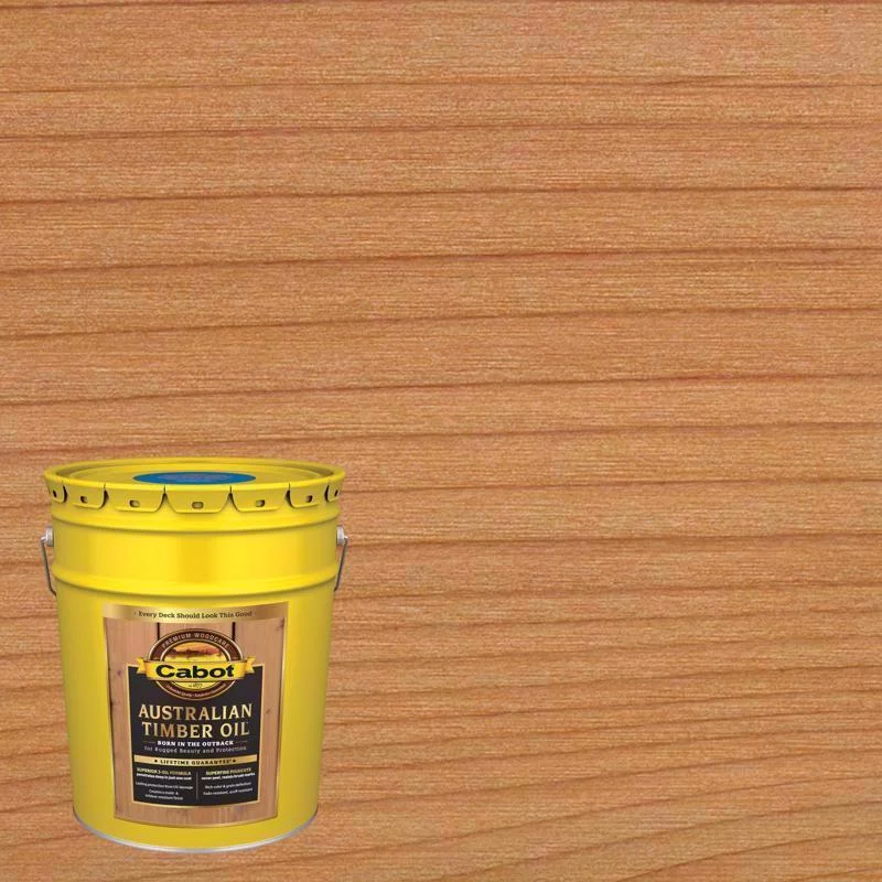 Cabot Australian Timber Oil Low VOC Transparent Natural Oil-Based Australian Timber Oil 1 qt