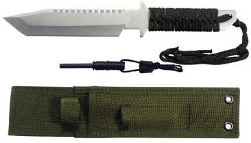Camping Steel Hunting Hunters Survival Fishing Knife Dagger with Fire Starter