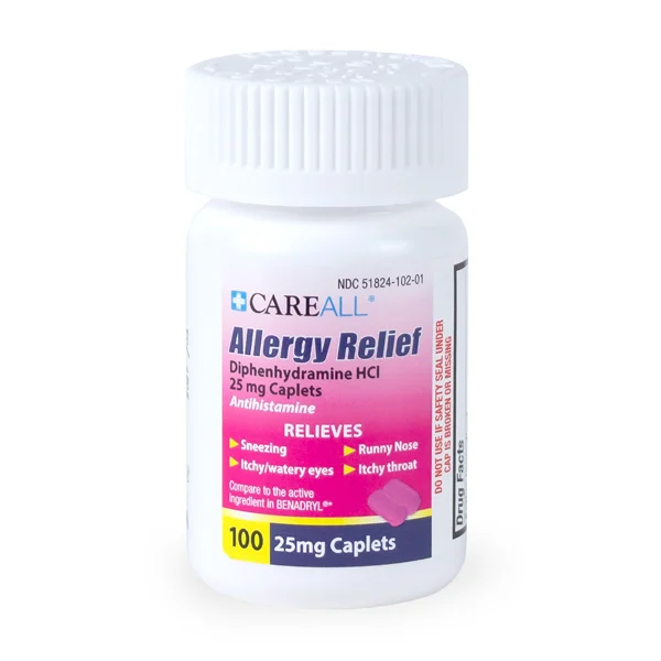 CareALL Diphenhydramine Caplets, 100/bt