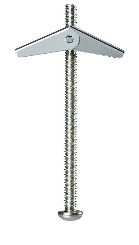 Cobra Anchors 086M Spring Toggle Bolt, 3 in L, Steel, 95 lb, 25/PK