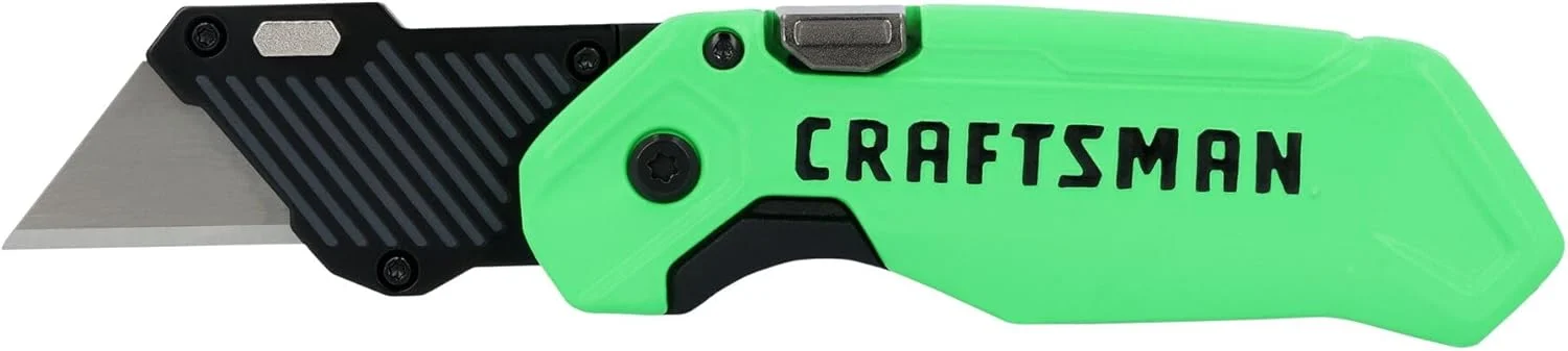 CRAFTSMAN High-Visibility Folding Utility Knife with 1 Blade (CMHT10352)