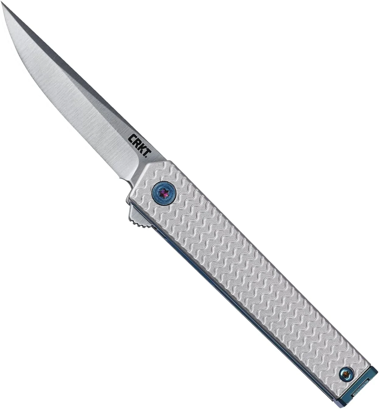 CRKT Ceo Microflipper EDC Folding Pocket Knife: Gentleman’s Knife, Everyday Carry, Liner Lock, Aluminum Handle with Deep Carry Pocket Clip 7081