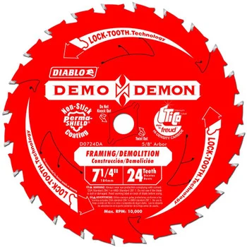 Diablo 10 Pack of Genuine OEM Replacement Circular Saw Blades - D0724DA-10PK