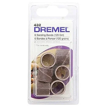 Dremel Genuine OEM Replacement 1/2" 120 Grit Sanding Bands (6 Pieces) # 432