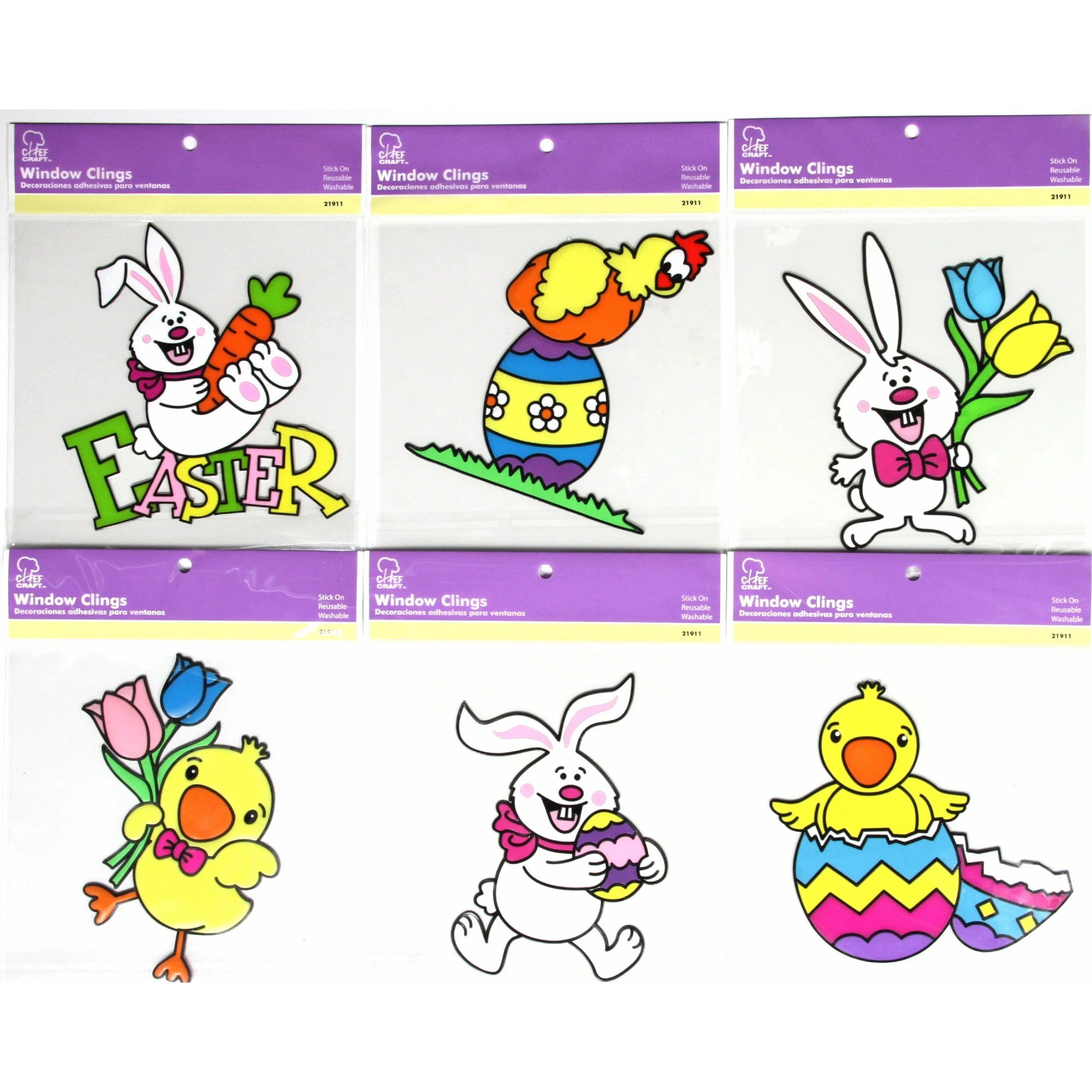 Easter Window PVC Clings