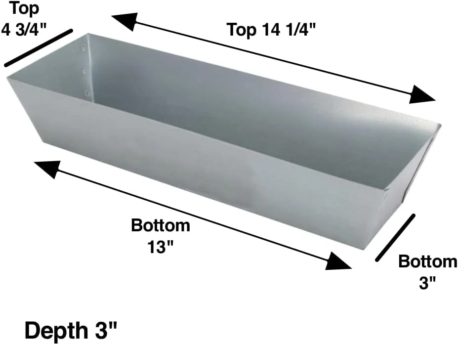 Edward Tools 13‚Äù Steel Mud Pan – Sheared edges for easy knife cleaning – Perfect size for larger knives – Rust proof design – Heavy duty but still lightweight – Drywall mud pan – Lifetime warranty