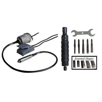 Electric Power Hand Woodcarver Wood Carver Carving Chisel Tool Carvers Knife Kit