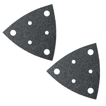 Fein 2 Pack of MultiMaster Vacuum Sanding Sheets Pack with Hook and Loop Attachment - Perforated, 60 Grit, 50-Pack # 63717109013-2PK