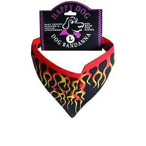 Flames Bandana Collar for Small Sized Dog Pet Cooler