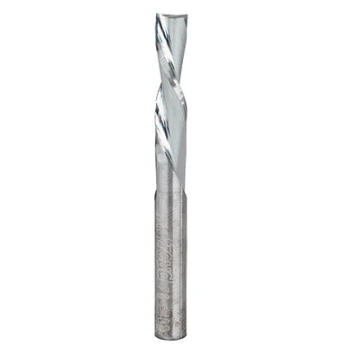 Freud 1/4" Down-Spiral Router Bit, 1" Carbide Height, 1/4" Shank, 2-1/2" Overall Length