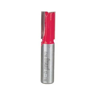Freud Double Flute, Straight Bit, 1/2" Diameter, 1" Carbide Height, 1/2" Shank