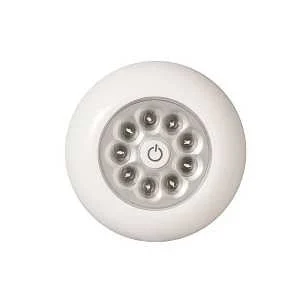 Fulcrum 30015-308 Tap Light, AAA Battery, Alkaline Battery, 9-Lamp, LED Lamp, 40.5 Lumens, 5500 K Color Temp, 70 CRI